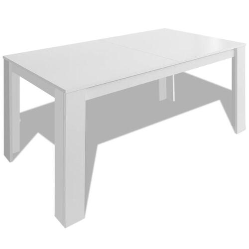 Spisebord 140x80x75 cm hvid