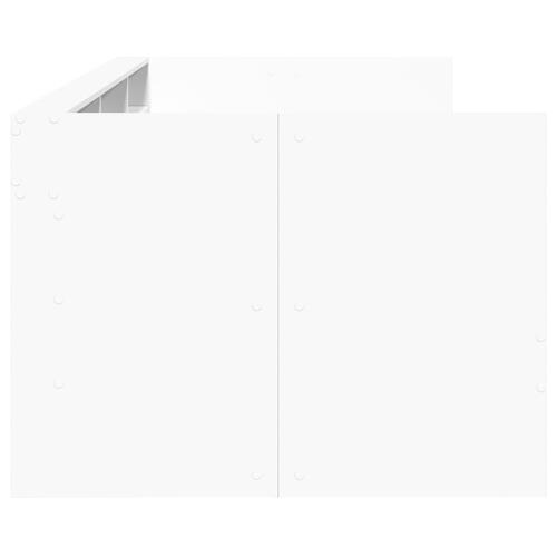 Daybed med skuffer uden madras 90x200 cm hvid