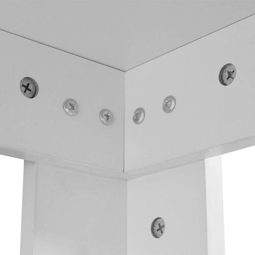 Spisebord 140x80x75 cm hvid