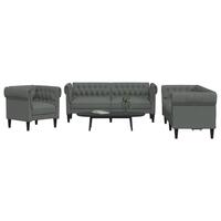 3 personers sofa stof mørkegrå