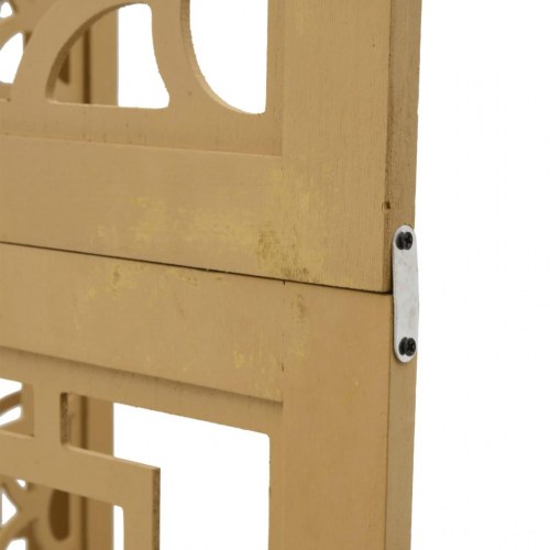 Rumdeler 6 paneler massivt kejsertræ brun