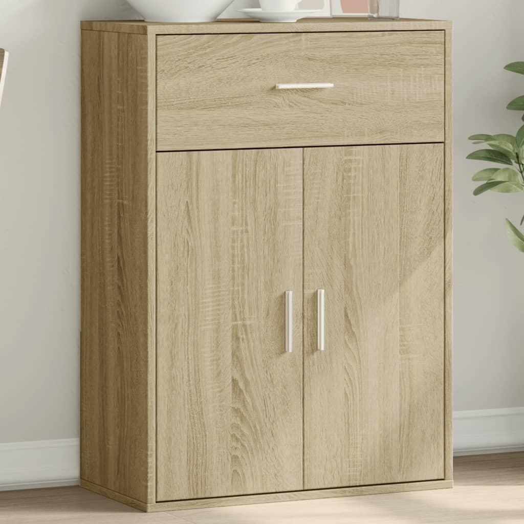 Skænk 60x30x84 cm konstrueret træ sonoma-eg