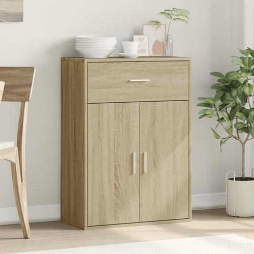Skænk 60x30x84 cm konstrueret træ sonoma-eg