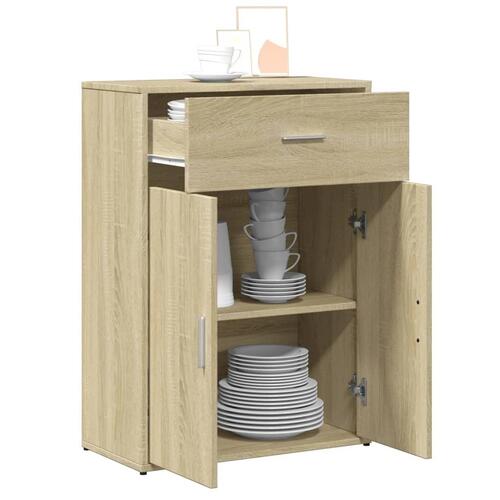 Skænk 60x30x84 cm konstrueret træ sonoma-eg