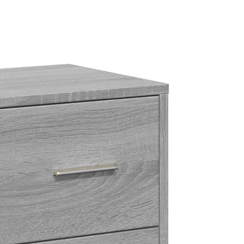 Skab 60x31x84 cm konstrueret træ grå sonoma-eg