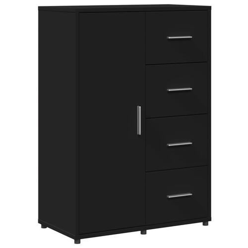 Skænk 60x31x84 cm konstrueret træ sort