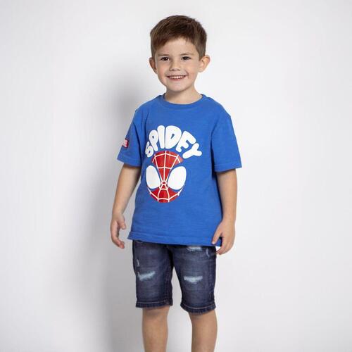 Børne Kortærmet T-shirt Spidey Blå 5 år
