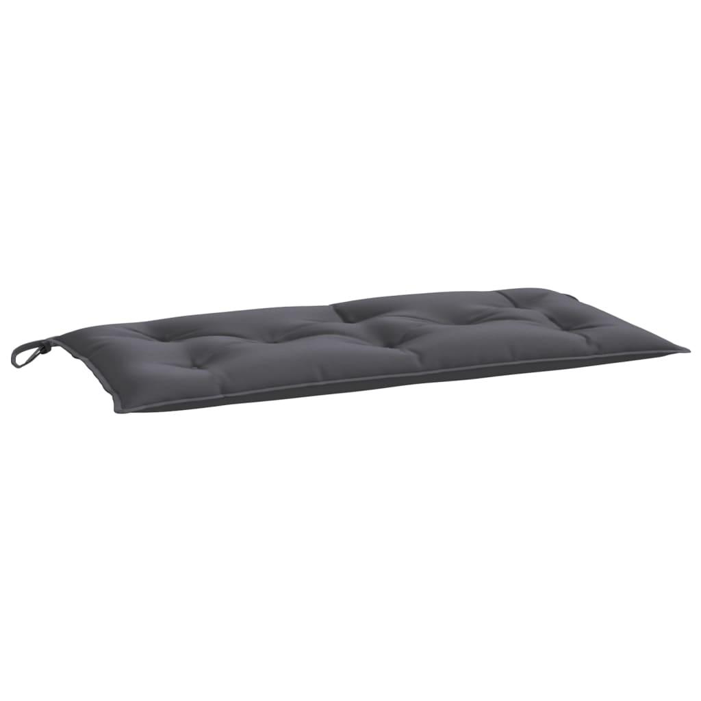Hynde til havebænk 100x50x7 cm oxfordstof antracitgrå