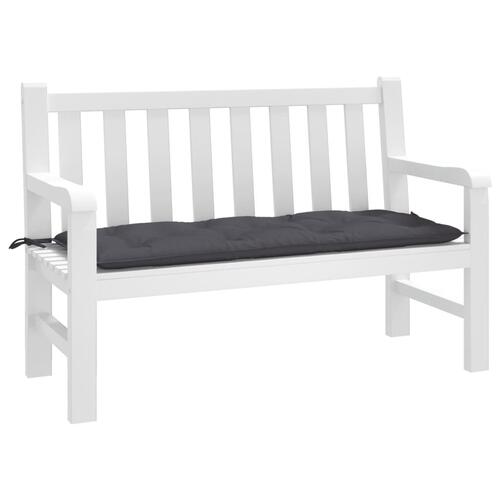 Hynde til havebænk 120x50x7 cm oxfordstof antracitgrå