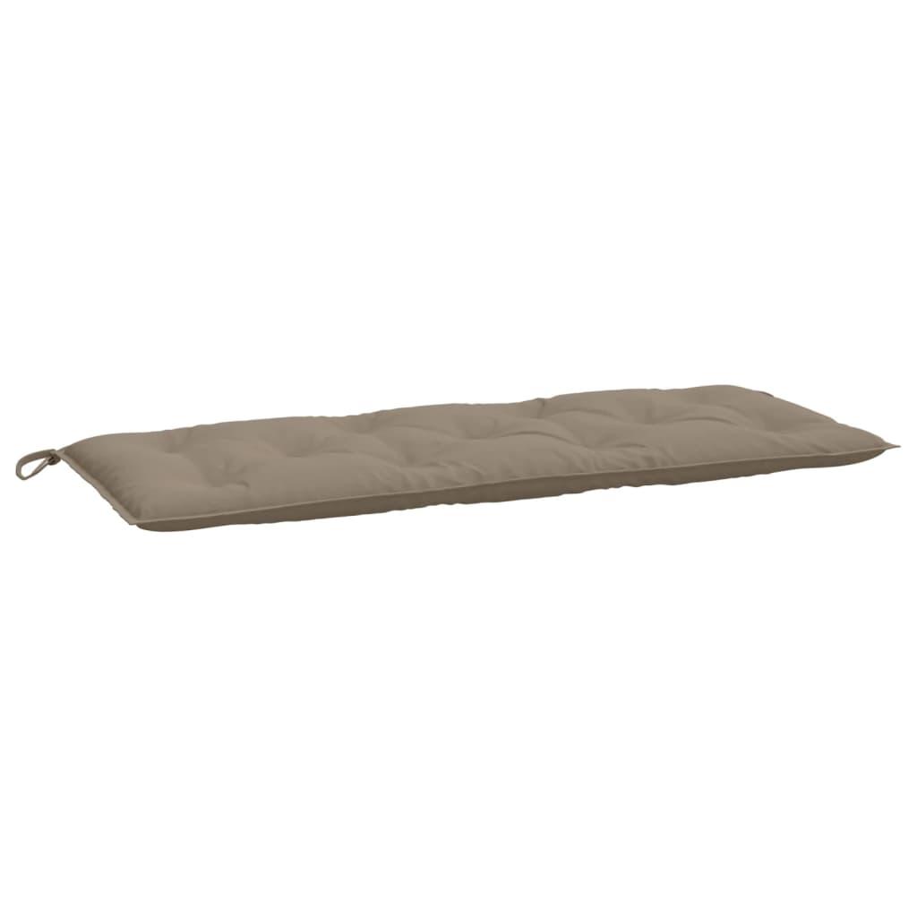 Hynde til havebænk 120x50x7 cm oxfordstof gråbrun