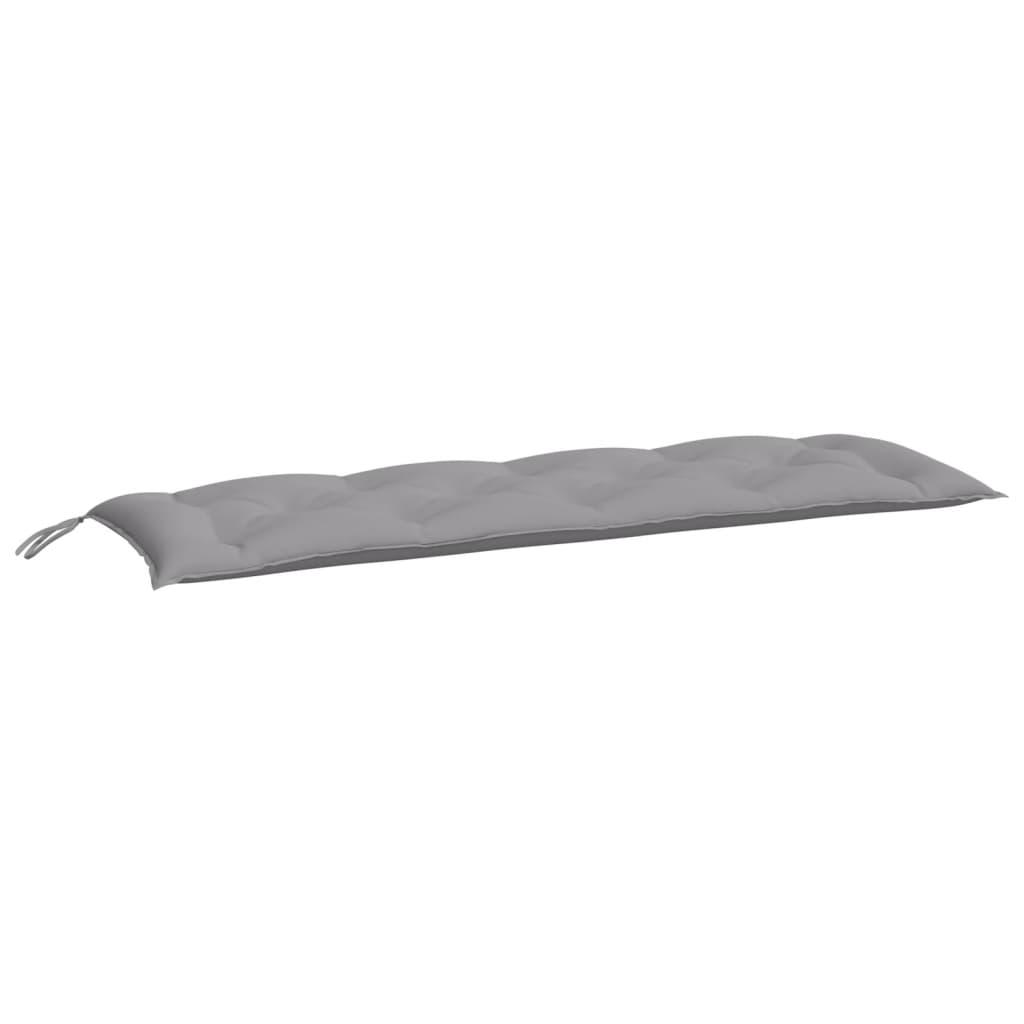 Hynde til havebænk 150x50x7 cm oxfordstof grå