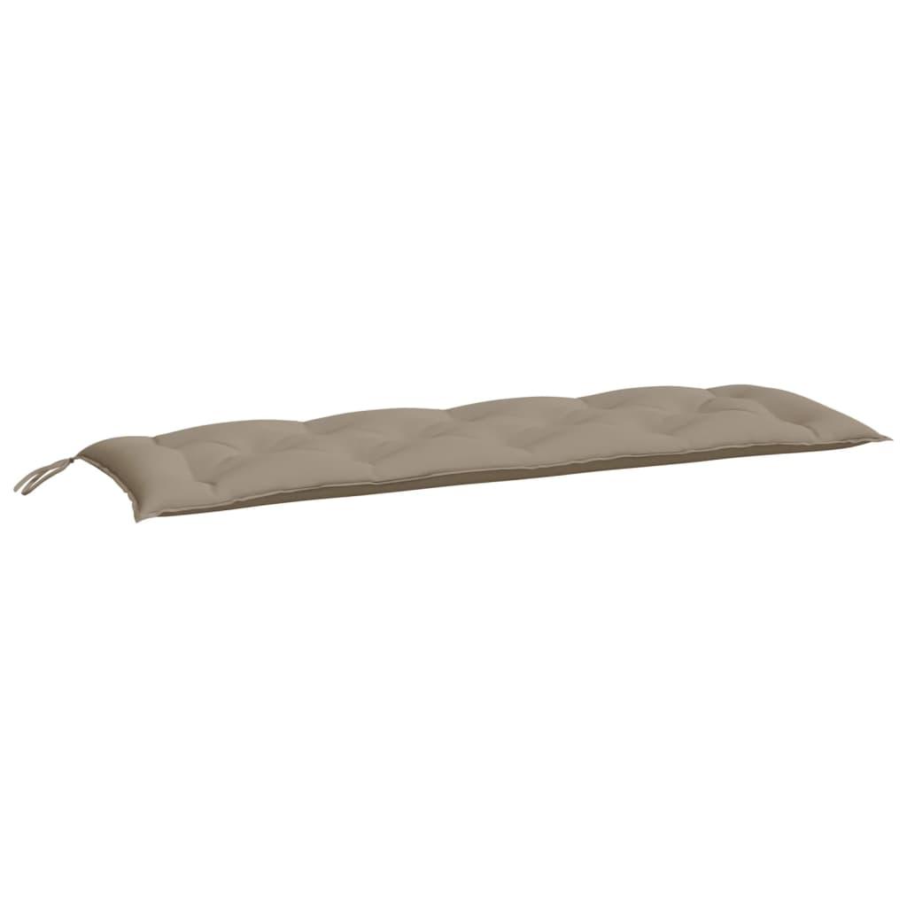 Hynde til havebænk 150x50x7 cm oxfordstof gråbrun