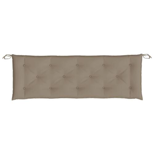 Hynde til havebænk 150x50x7 cm oxfordstof gråbrun
