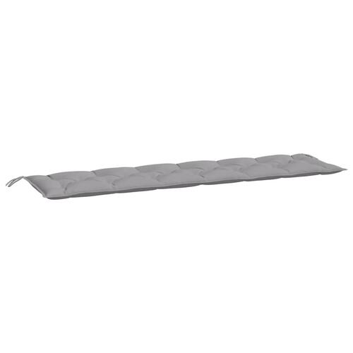 Hynde til havebænk 200x50x7 cm stof grå