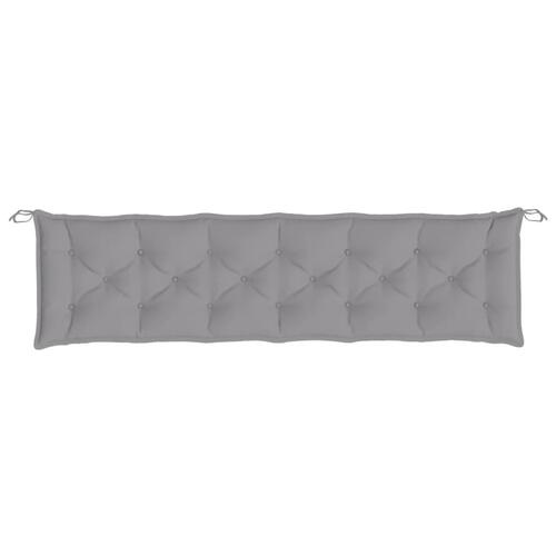 Hynde til havebænk 200x50x7 cm stof grå