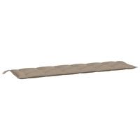 Hynde til havebænk 20x50x7 cm oxfordstof gråbrun