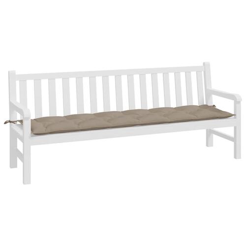 Hynde til havebænk 20x50x7 cm oxfordstof gråbrun