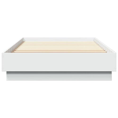 Sengeramme 100x200 cm konstrueret træ hvid