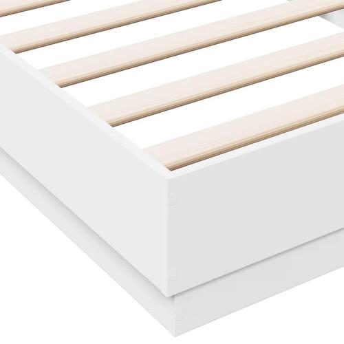 Sengeramme 100x200 cm konstrueret træ hvid