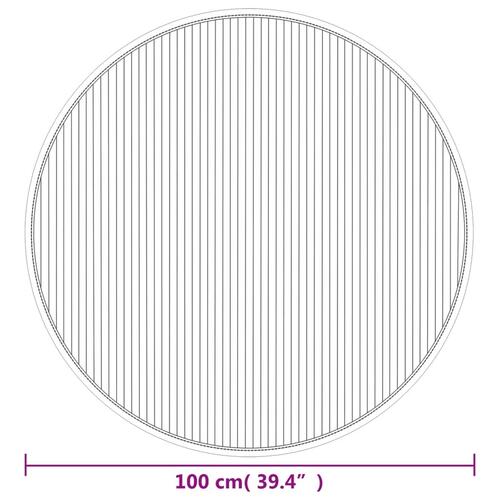 Gulvtæppe 100 cm bambus naturfarve