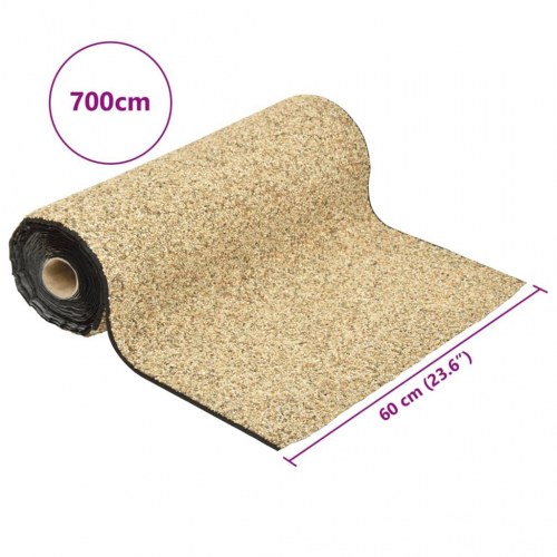 Stenfolie 700 x 60 cm - naturligt sand