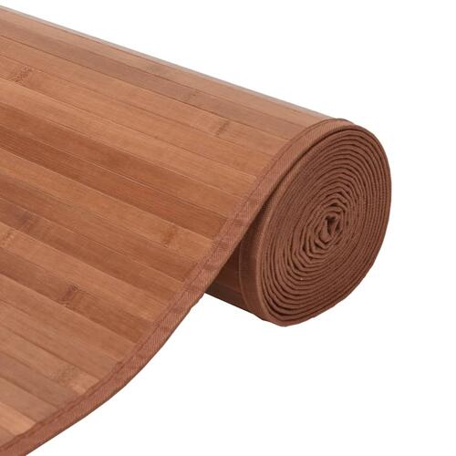 Gulvtæppe 70x1000 cm rektangulær bambus brun