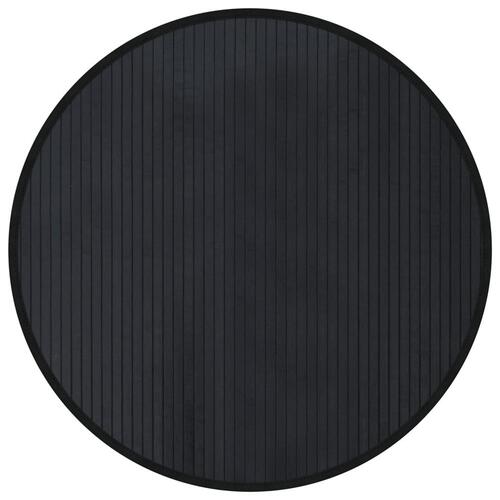 Gulvtæppe 80 cm bambus sort
