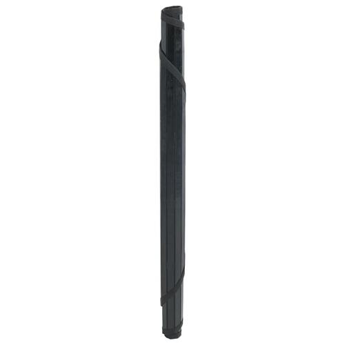 Gulvtæppe 100 cm bambus sort