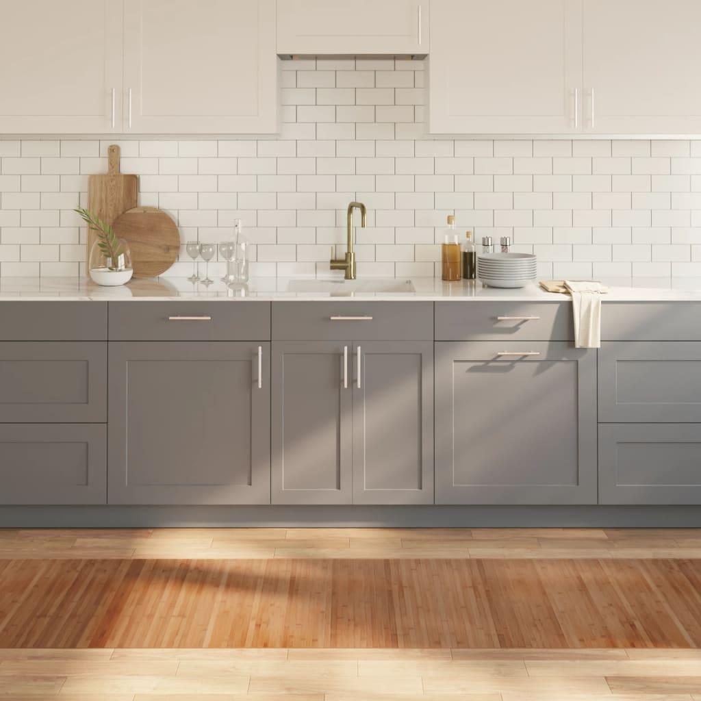 Gulvtæppe 70x300 cm rektangulær bambus naturfarvet