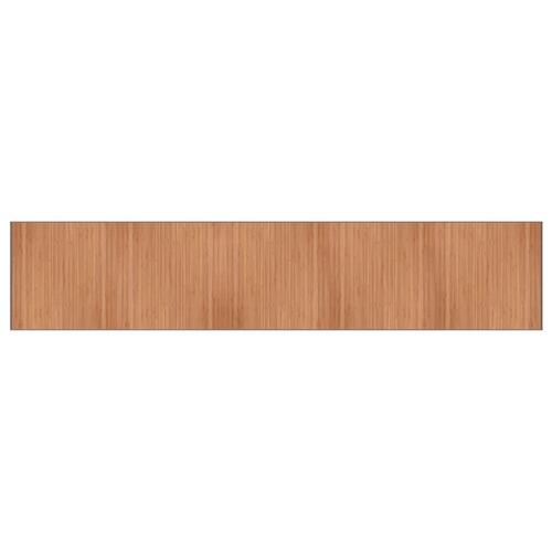 Gulvtæppe 100x1000 cm rektangulær bambus naturfarvet
