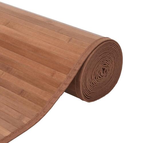 Gulvtæppe 100x1000 cm rektangulær bambus naturfarvet