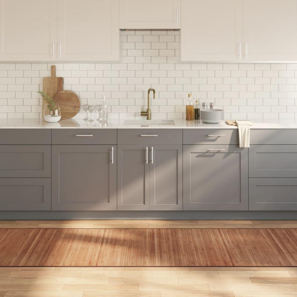 Gulvtæppe Rektangulær Bambus - Naturfarvet / 80 x 1000 cm