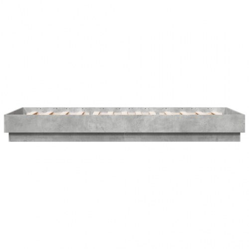 Sengeramme 100x200 cm konstrueret træ betongrå