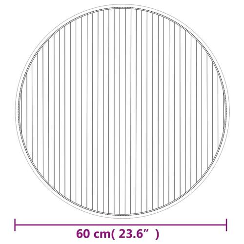 Gulvtæppe 60 cm bambus brun