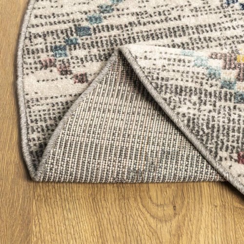 Gulvtæppe ARBIZU Ø 120 cm vintagedesign