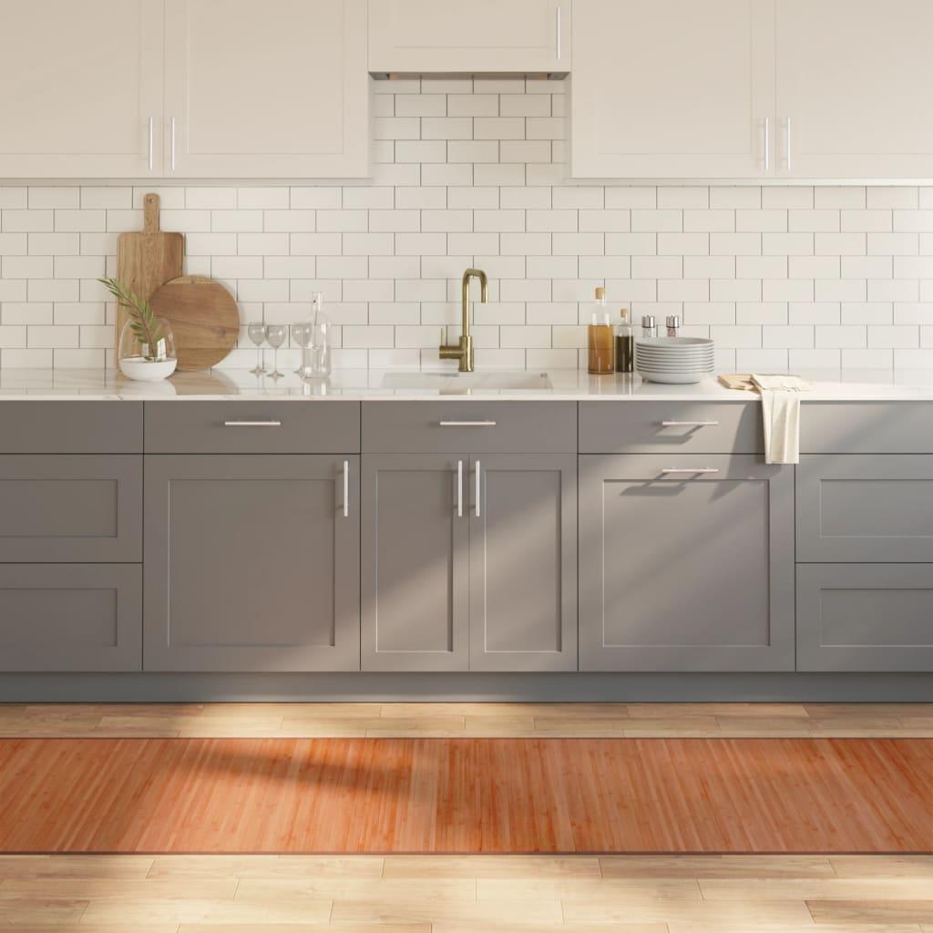 Gulvtæppe Rektangulær Bambus - Brun / 70 x 500 cm