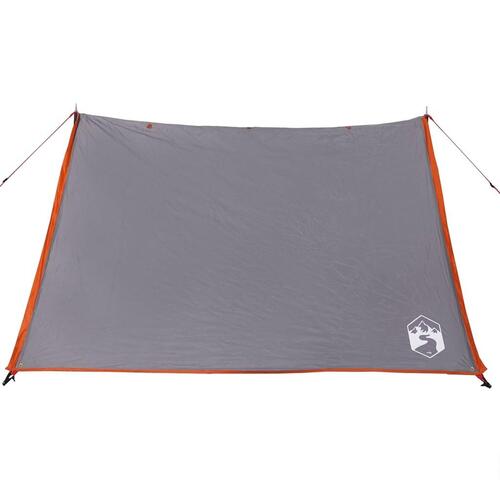 2-personers campingtelt vandafvisende grå og orange