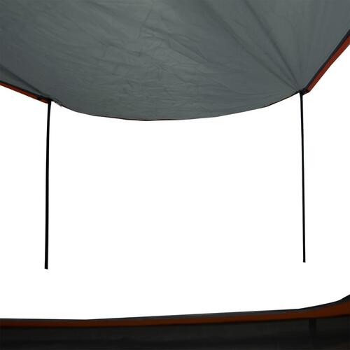 2-personers campingtelt vandafvisende grå og orange