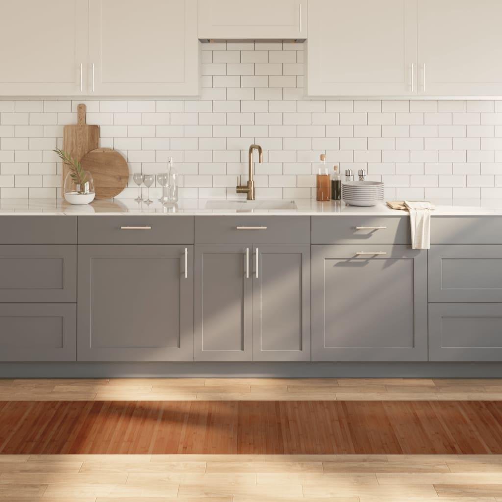 Gulvtæppe Rektangulær Bambus T - Brun / 60 x 300 cm