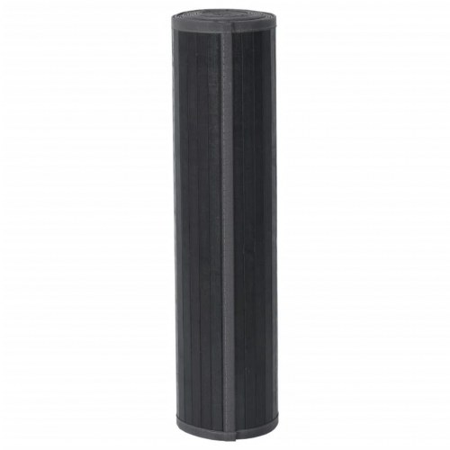 Gulvtæppe 60x100 cm rektangulær bambus grå