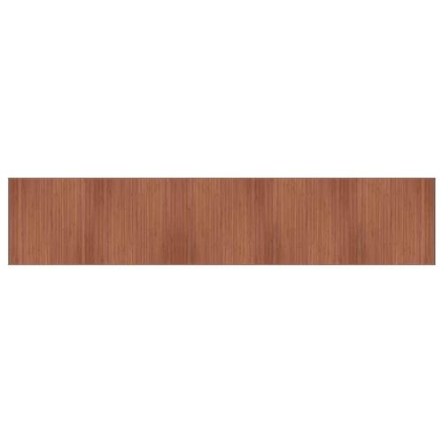 Gulvtæppe 100x1000 cm rektangulær bambus brun