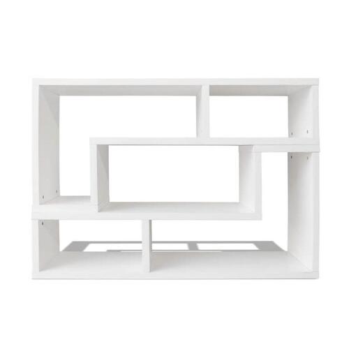 Dobbelt tv-bord L-facon hvid