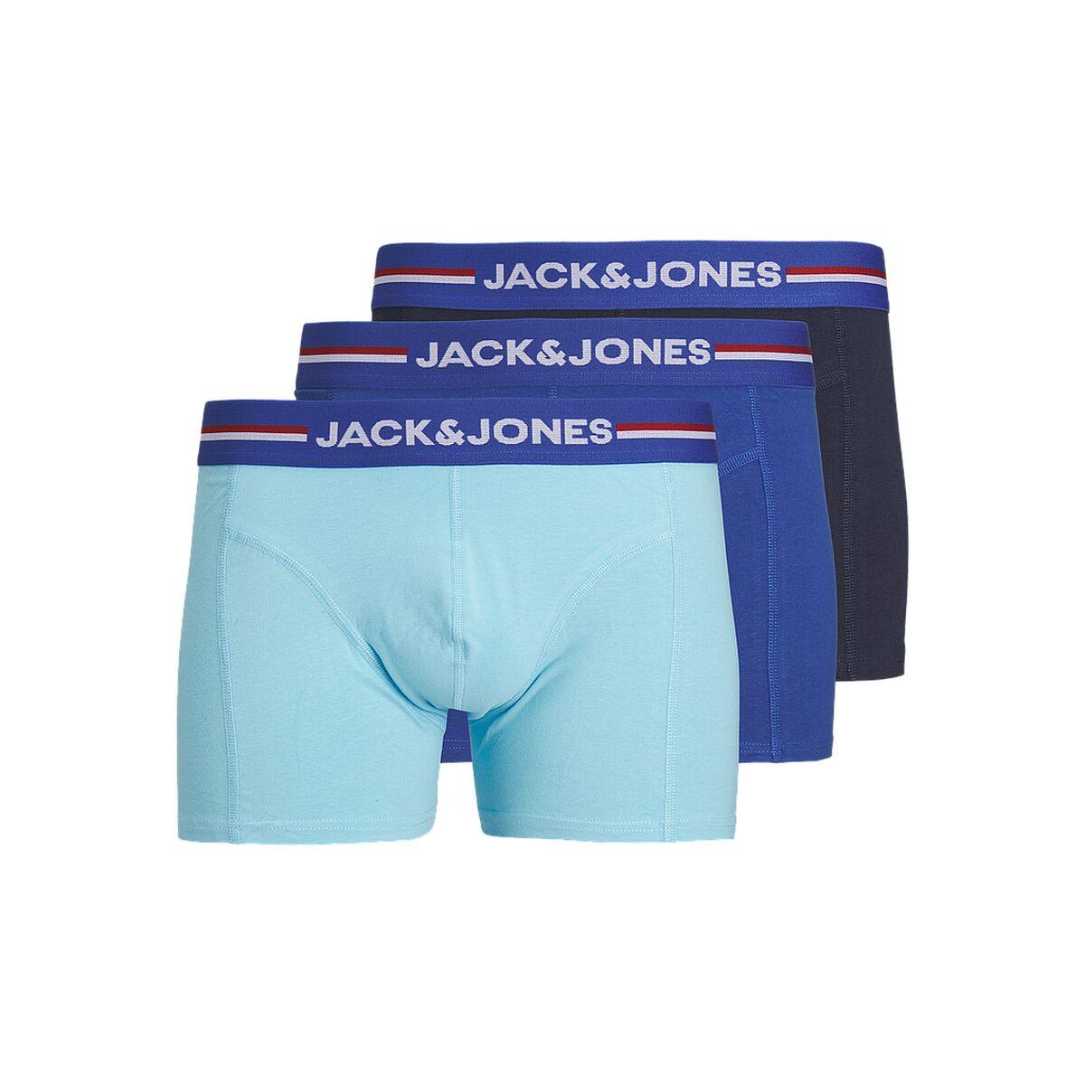 Jack & Jones boxershorts til mænd SOLID TRUNKS 12255826 - Blå, L