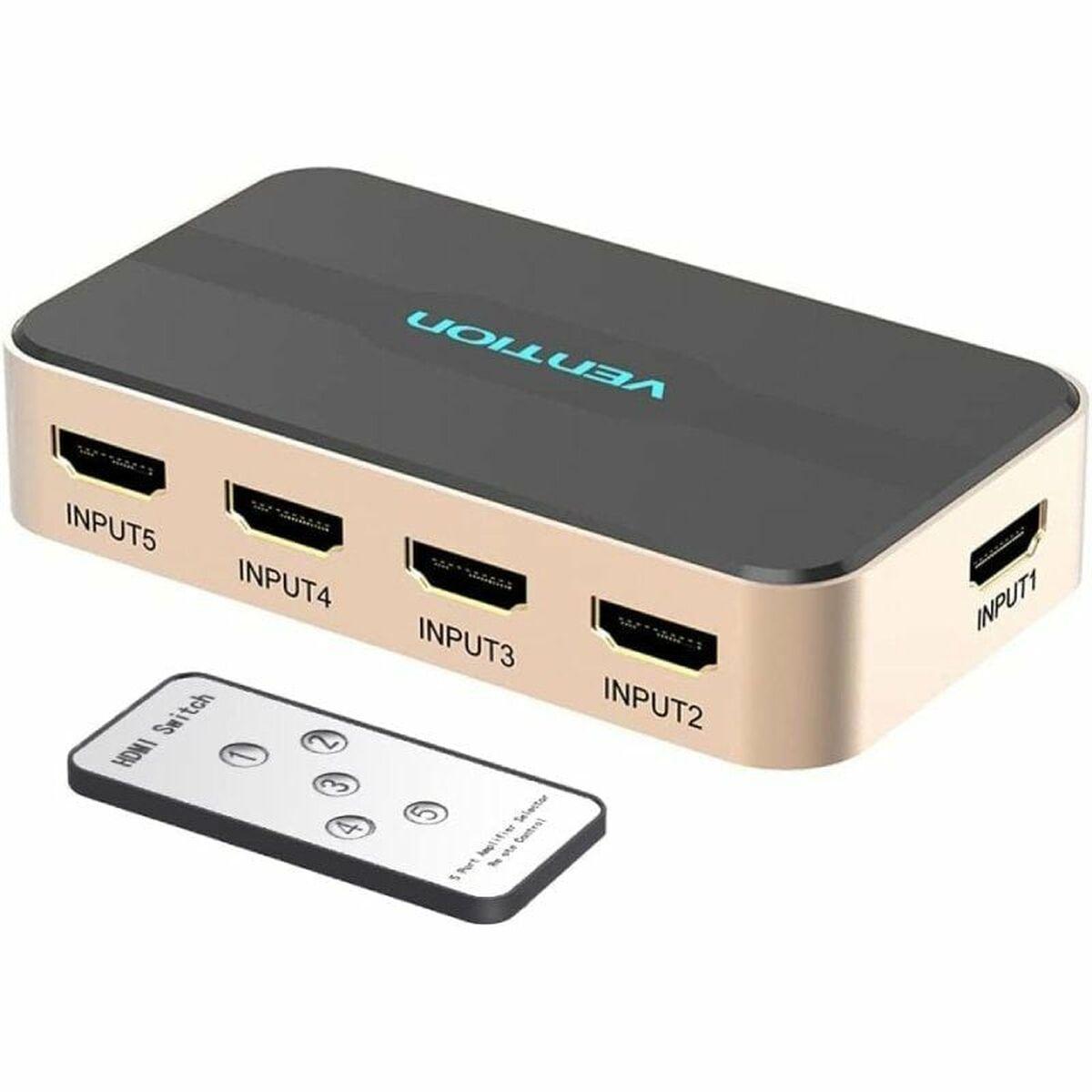HDMI switch Vention ACDG0 - 5x1 med fjernbetjening, 4K