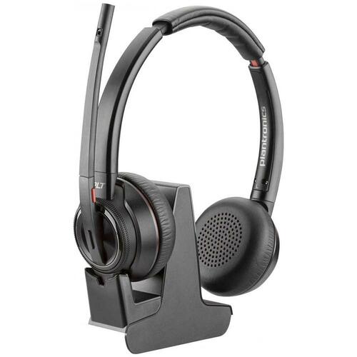 Hovedtelefoner med mikrofon Plantronics W8220-M Sort