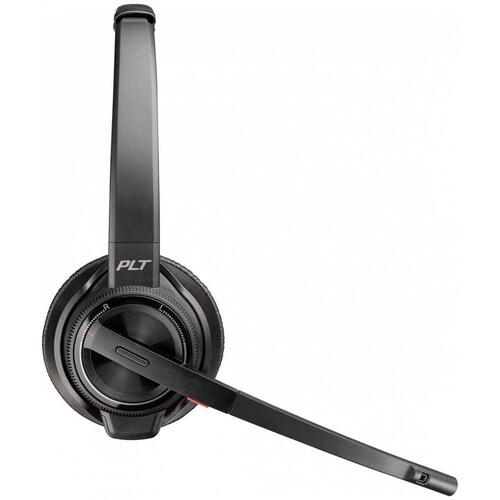 Hovedtelefoner med mikrofon Plantronics W8220-M Sort