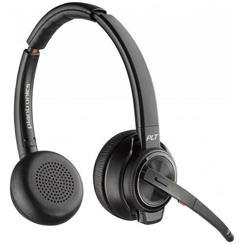 Hovedtelefoner med mikrofon Plantronics W8220-M Sort