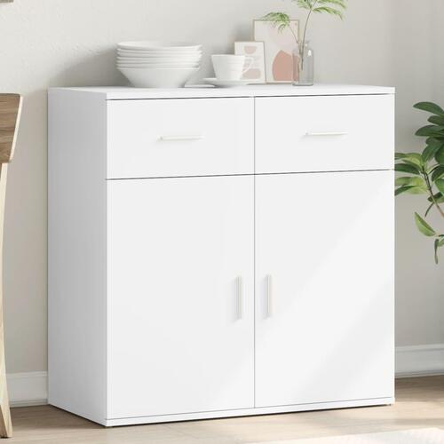 Skab 79x38x80 cm konstrueret træ hvid