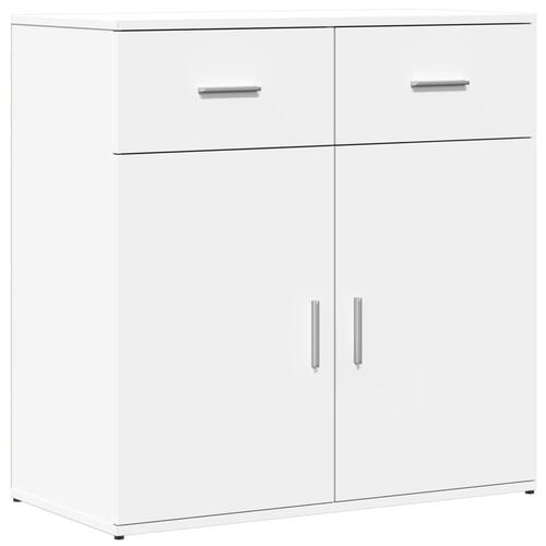 Skab 79x38x80 cm konstrueret træ hvid
