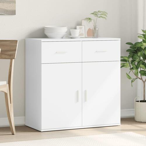 Skab 79x38x80 cm konstrueret træ hvid